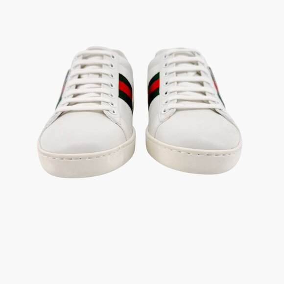 Gucci x Disney Donald Duck Ace Sneakers EU 37 US 7 White Leather Low Top Shoe - Picture 6 of 14